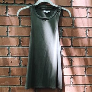 Silence + Noise Urban Outfitters Forest Green Tank